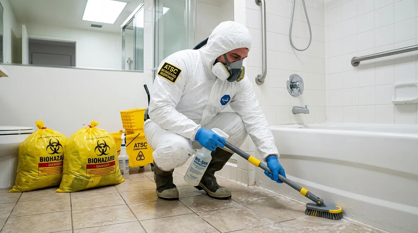 Decontamination equipment deployed for Blood Cleanup in Midland Beach